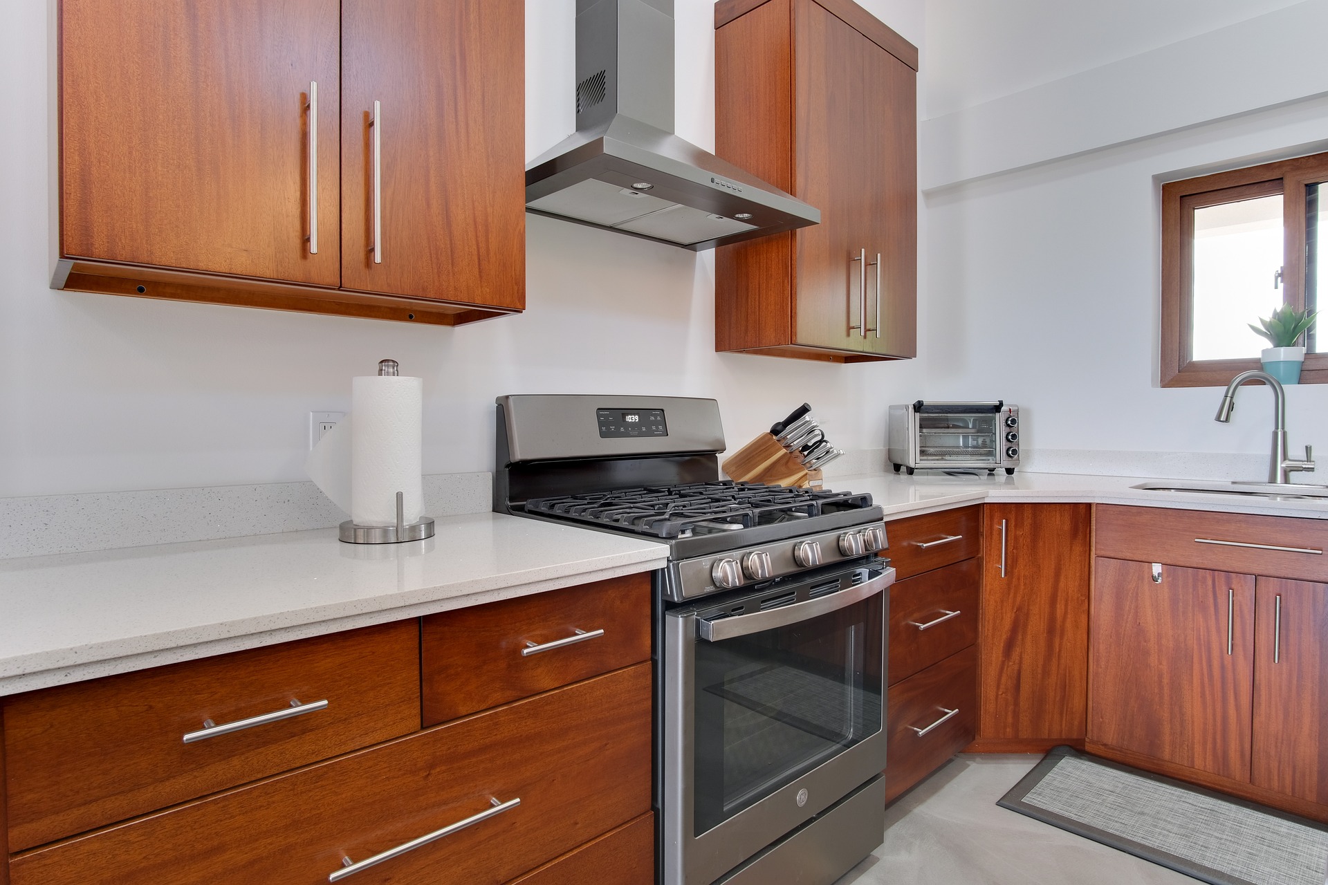 White oak cabinets